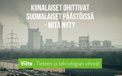 Kiinalaiset ohittivat suomalaiset päästöissä – mitä nyt?