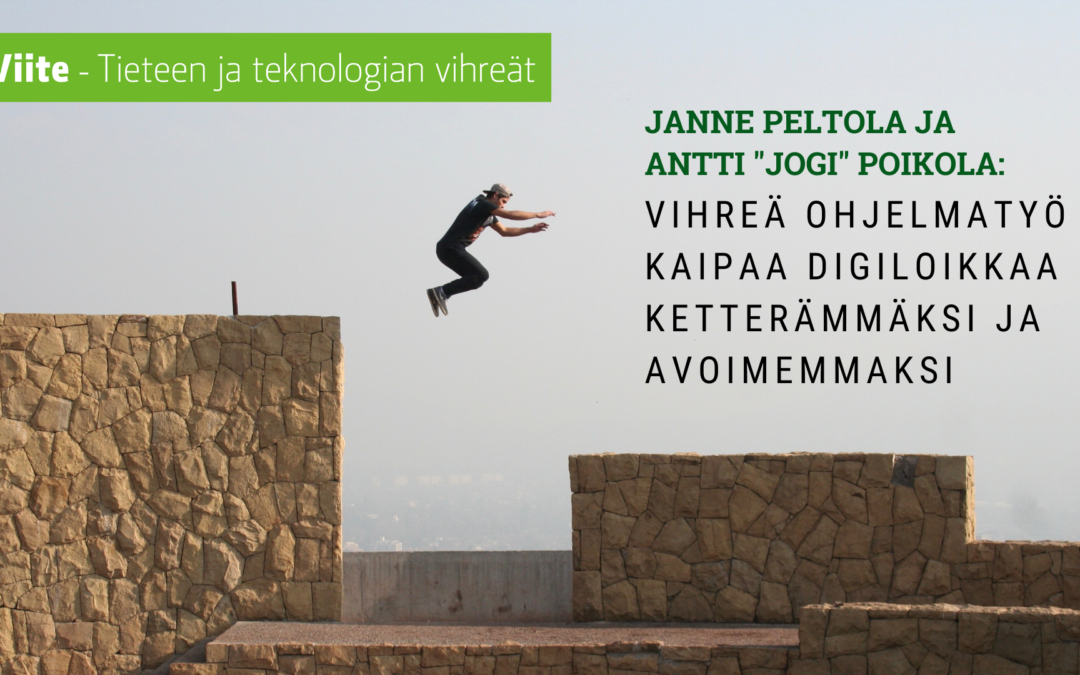 Vihreiden ohjelmatyö vaatii digiloikan