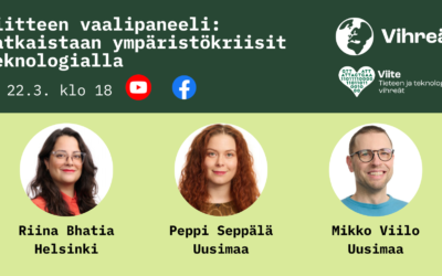 Viitteen vaalipaneeli: Ratkaistaan ympäristökriisit teknologialla (22.3. klo 18)
