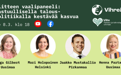 Viitteen vaalipaneeli: Vastuullisella talouspolitiikalla kestävää kasvua (8.3. klo 18)