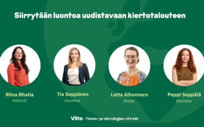 Siirrytään luontoa uudistavaan kiertotalouteen