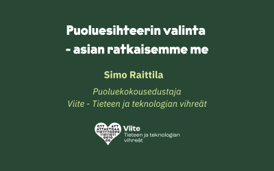 Puoluesihteerin valinta – asian ratkaisemme me