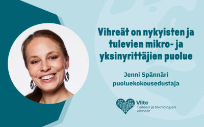 Vihreät on mikro- ja yksinyrittäjien puolue