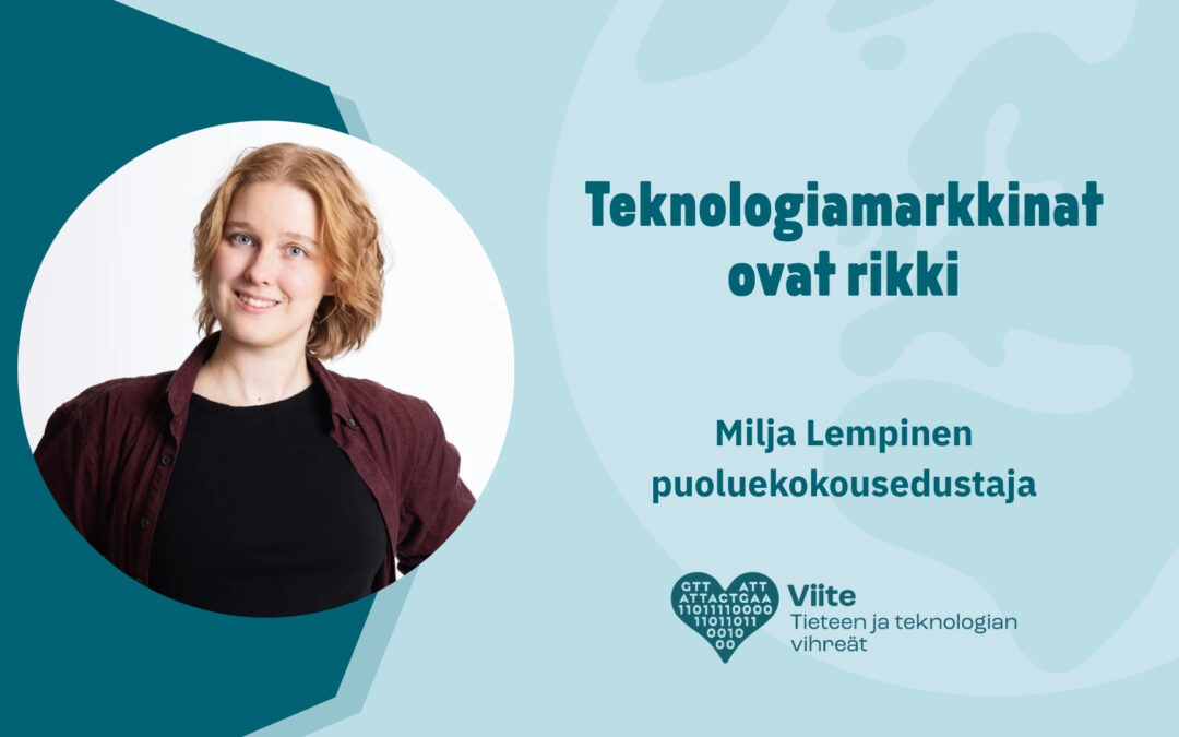 Vihreät on talouspoliittisessa ohjelmassaan linjannut, että ”julkisen vallan tulee estää liiallinen markkinoiden keskittäminen”. Nyt on vihoviimeinen hetki alkaa toimia tämän tavoitteen edistämiseksi