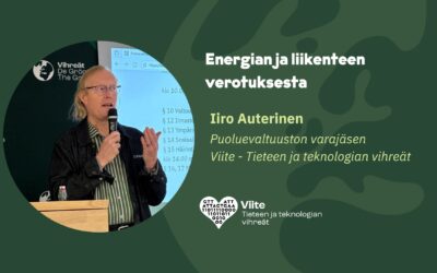 Energian ja liikenteen verotuksesta