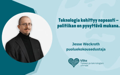 Teknologia kehittyy nopeasti – politiikan on pysyttävä mukana